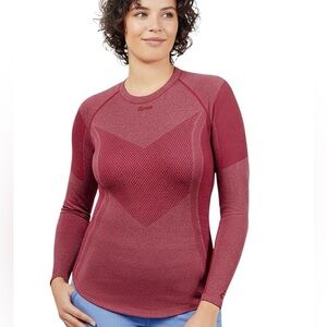 Clove Featherlight UnderScrub Healthcare Top in Size Large NEW Burgundy